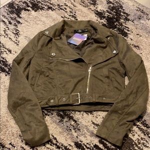 Vegan suede jacket